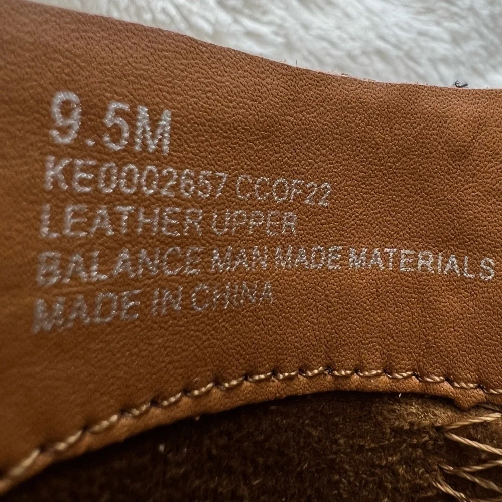 Kork-Ease Suede Leather Chandra Bootie Chunky Heel Boot Tan Brown Sz 9.5, NIB